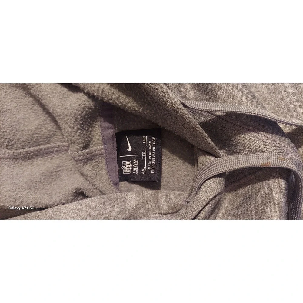Dallas Cowboys Nike Hoodie Big Star Sz XXL Gray NFL Football Apparel Sweatshirt